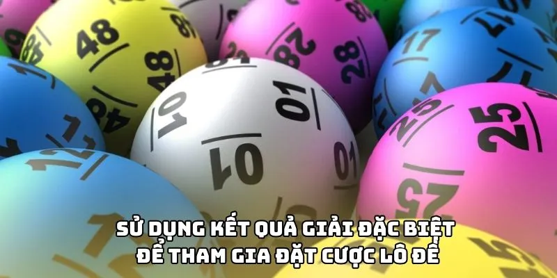 Sử dụng kết quả giải đặc biệt để tham gia đặt cược lô đề